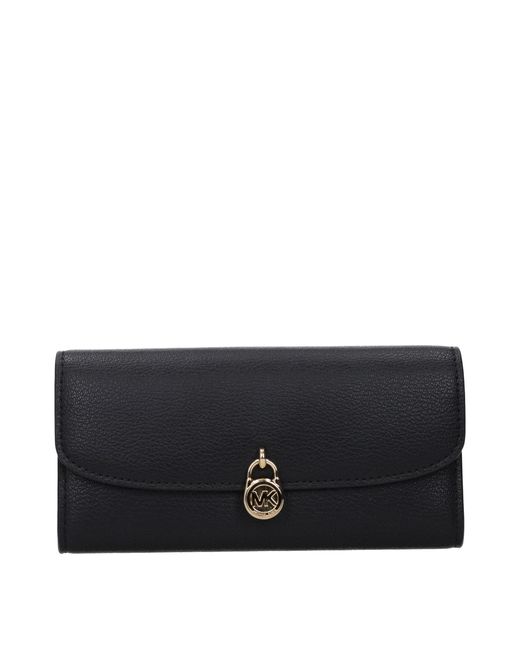 Michael Kors Black Hamilton Wallet Leather