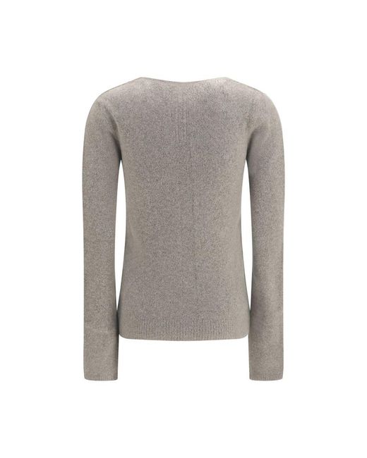 Rick Owens Gray Cashmere Sweater