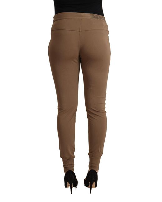 Ermanno Scervino Black Chic Mid Waist Tapered Pants