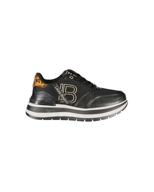 Laura Biagiotti Black Polyester Sneaker