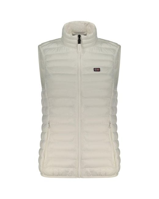 Norway 1963 Gray Bianco Poliammide 's Gilet