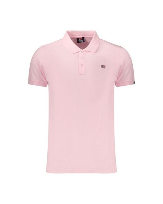 Norway 1963 Pink Cotton Men's Polo Shirt for men