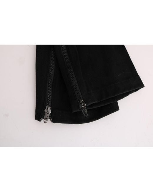 Ermanno Scervino Black Casual Pants Sig30305