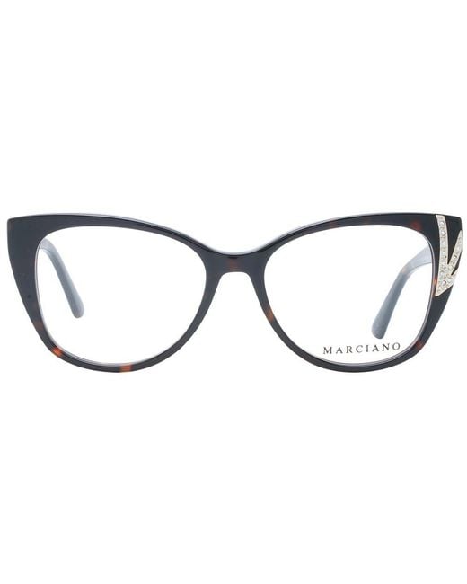 MARCIANO BY GUESS Brown Cat-Eye Eyeglasses Mg 3009 Blackhavana for men