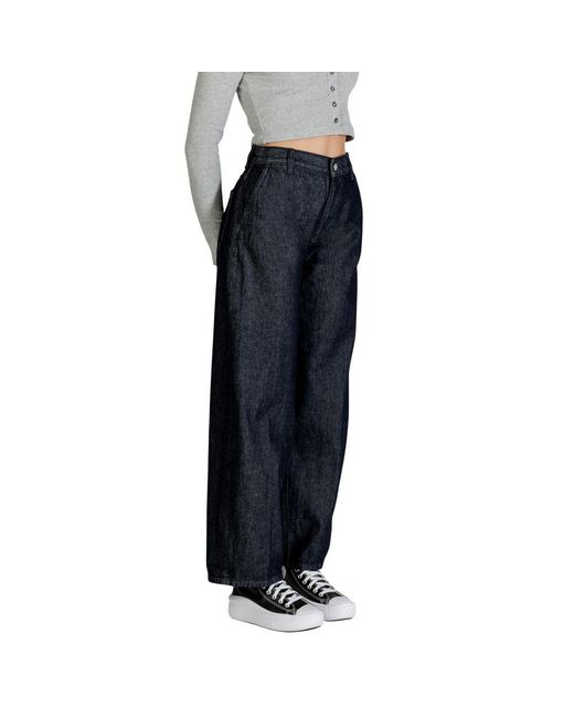 Calvin Klein Blue Cotton Bootcut Jeans
