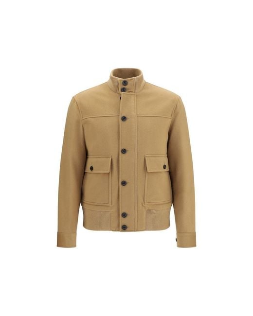 Lardini Natural Beige Wool Oves Aries Full for men