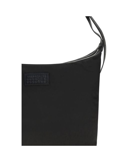 MM6 by Maison Margiela Black Polyamide Shoulder Bag for men