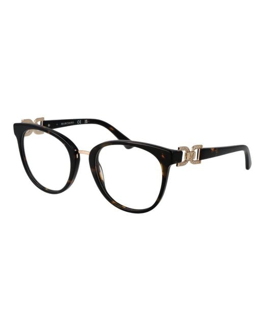 MARCIANO BY GUESS Black Brown Acetate Glasses (frames) for men