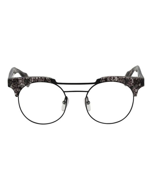 Yohji Yamamoto Brown Black Plastic Glasses (frames) for men