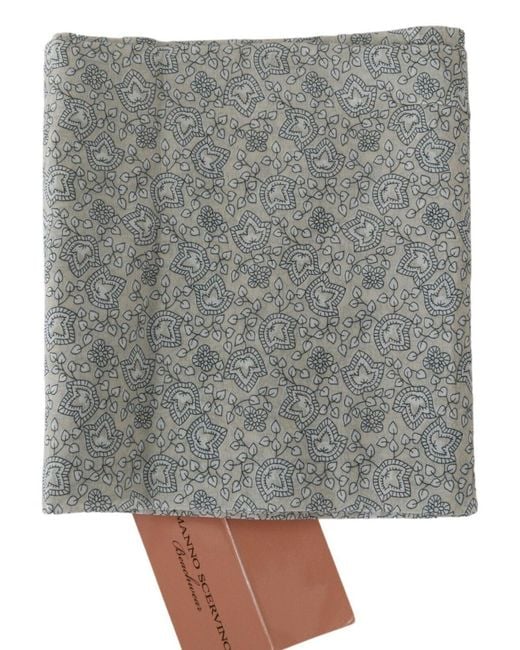 Ermanno Scervino Gray Elegant Silk-Cotton Blend Waist Belt