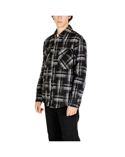 Gianni Lupo Black Polyester Jacket for men