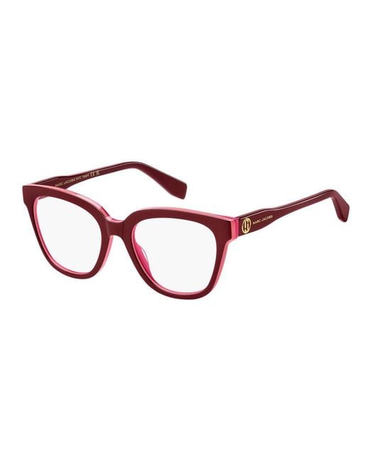 Marc Jacobs Red Multicolor Plastic Glasses (frames)