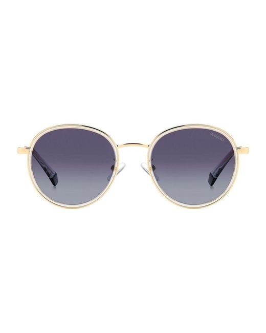 Polaroid Metallic Stainless Steel Sunglasses