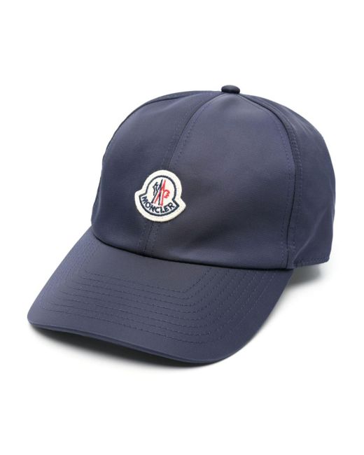 Moncler Blue Appliqué-logo Baseball Cap