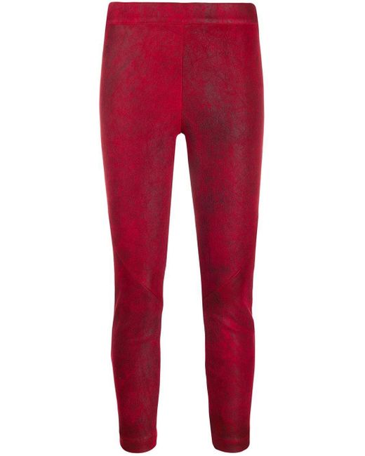 Ann Demeulemeester Red Julius Skinny Trousers