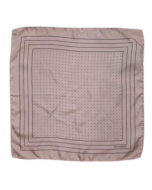 Dolce & Gabbana Purple Polka Dot Border Pocket Square for men