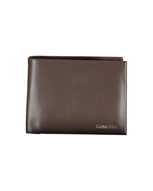 Calvin Klein Brown Leather Wallet for men