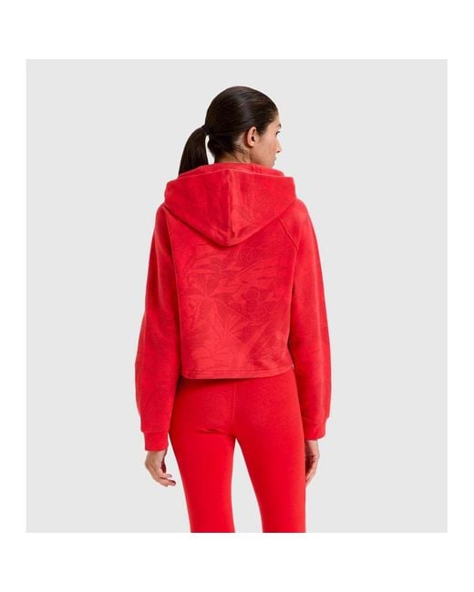 Diadora Red Cotton Sweatshirt
