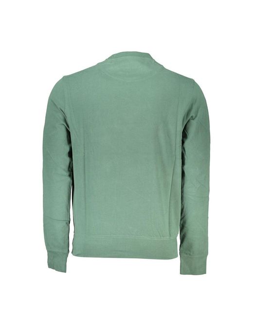 Harmont & Blaine Green Cotton Sweater for men