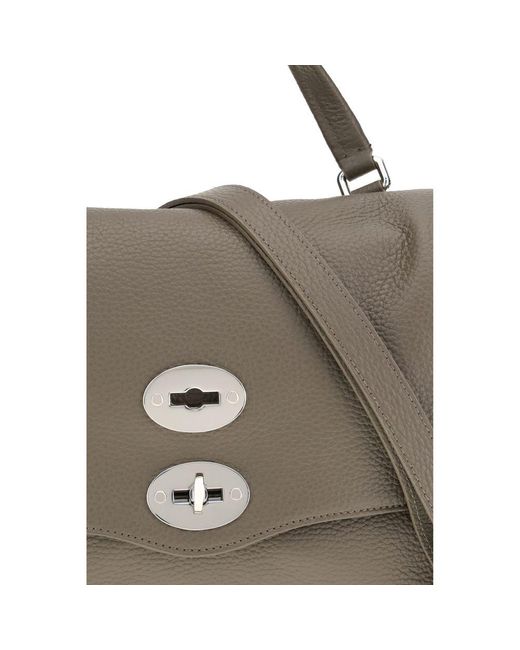 PINKO Gray Calf Leather Bos Taurus Wallet