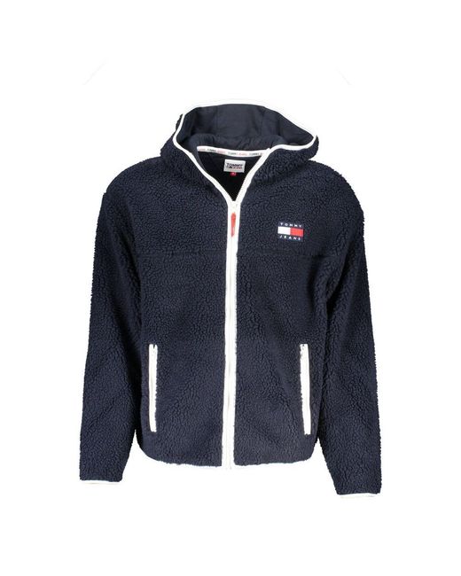 Tommy Hilfiger Blue Chic Hooded Sports Jacket With Contrast Details for men