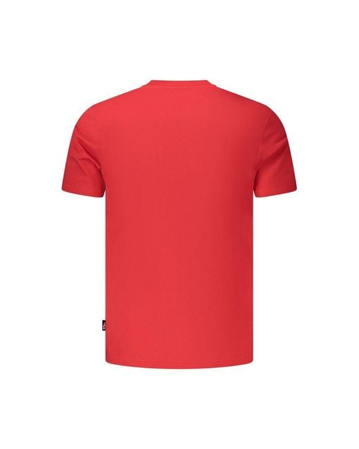 Fila Red Rosso Cotton Mens Tshirt for men