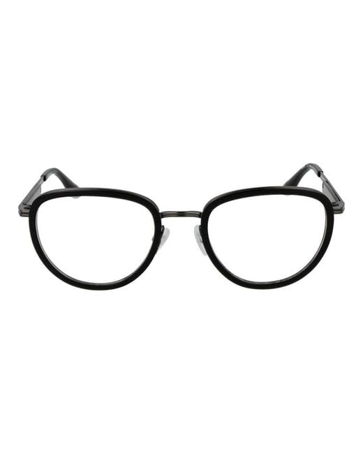 Trussardi Black Metal & Plastic Glasses (frames) for men