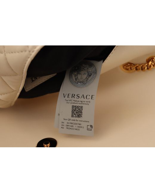 Versace Metallic Nappa Leather Medusa Shoulder Bag