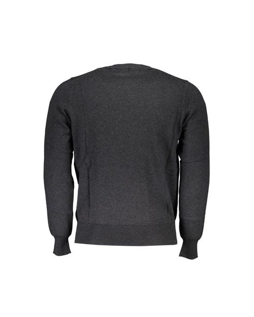North Sails Gray Fabric Sweater for men