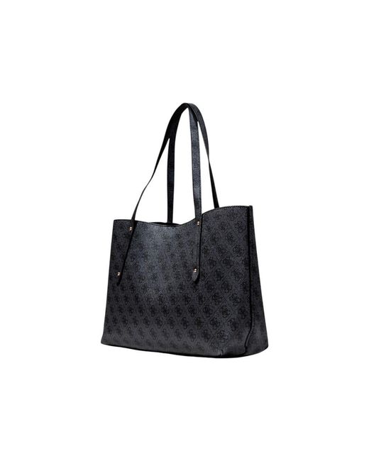 Guess Black Gray Polyethylene Handbag