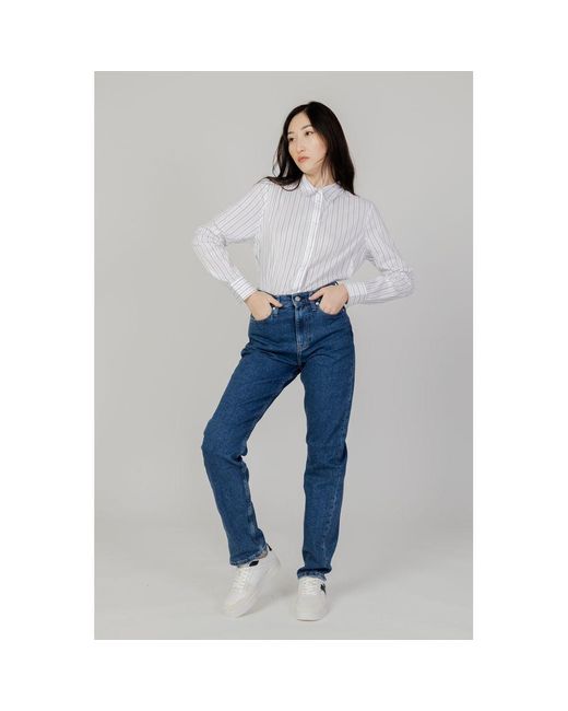 Calvin Klein Blue Cotton Jeans & Pant