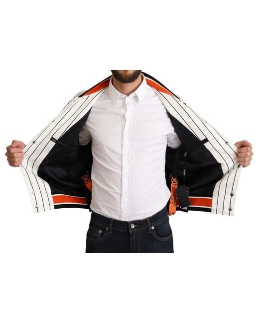 Dolce & Gabbana Gray Bomber King Logo #Dgmillennials Jacket for men