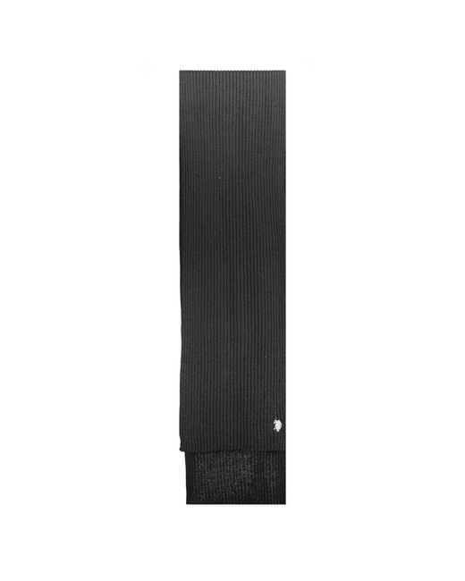 U.S. POLO ASSN. Black Wool Scarf for men