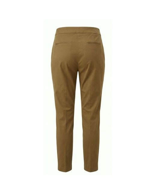 Trussardi Green Brown Cotton Pants