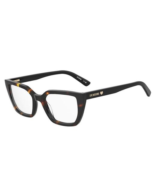 Love Moschino Black Brown Acetate Glasses (frames)