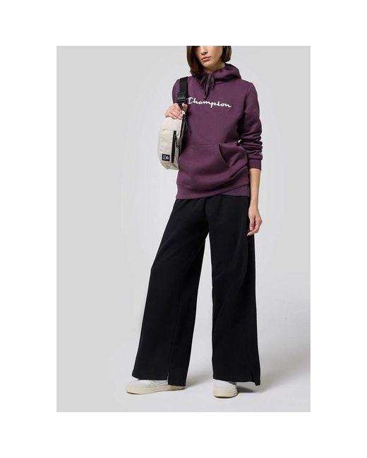 Champion Purple Black Cotton Casual Pants