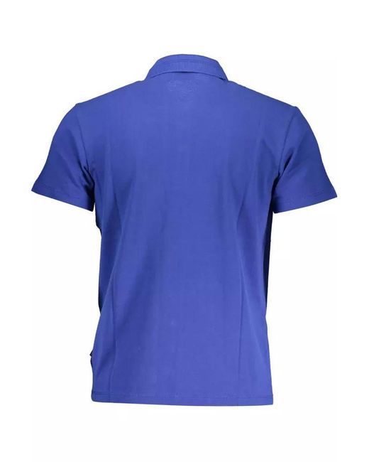 Napapijri Blue Cotton Polo Shirt for men