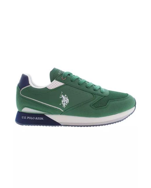 U.S. POLO ASSN. Green Polyester Sneaker for men