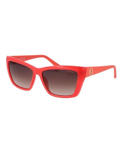 Guess Red Plastic Sunglasses