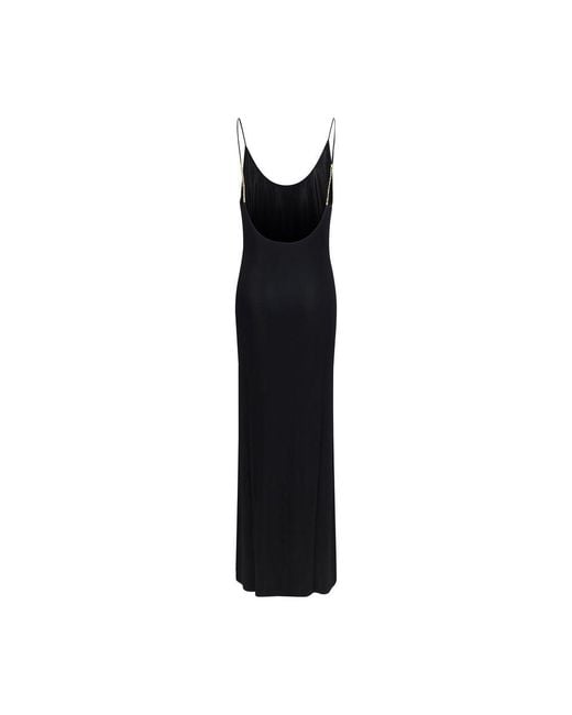 Saint Laurent Black Viscose Casual Dress