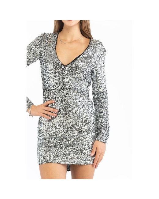 Patrizia Pepe Blue Polyester Cocktail Dress