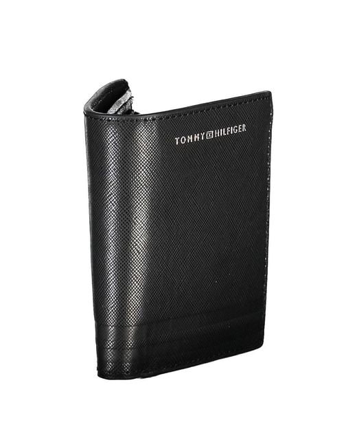 Tommy Hilfiger Black Leather Wallet for men