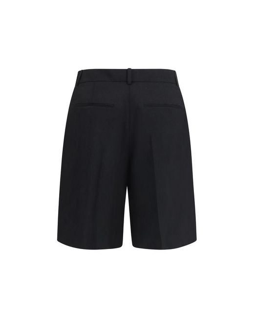 Khaite Black Wool Oves Aries Bermuda Shorts