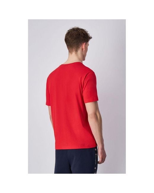 Champion Red Multicolor Cotton T for men