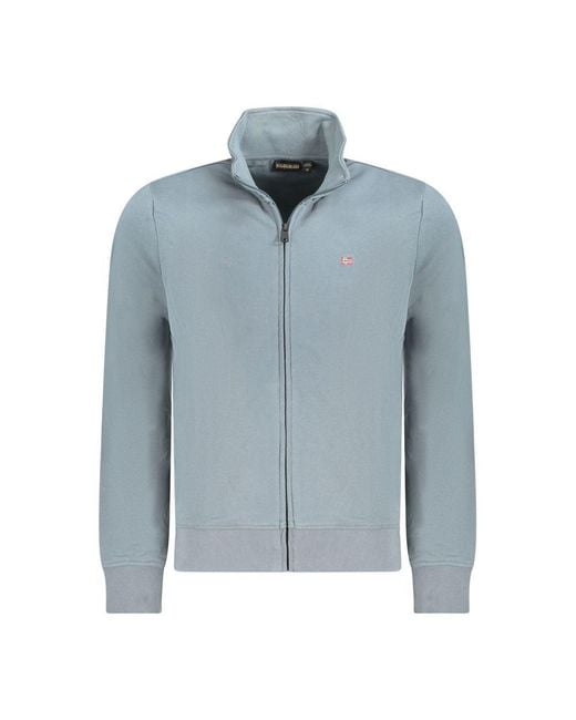 Napapijri Blue Cotton Sweater for men