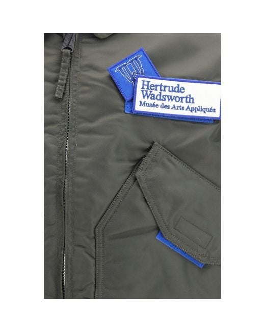 GR10K Green Bicolor Nylon Bomber for men