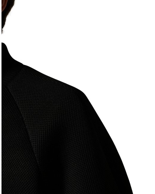 Dolce & Gabbana Black Nylon Full Zip Bomber Jacket Clothing for men
