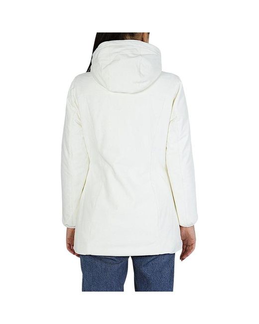 Yes Zee White Polyamide Coat