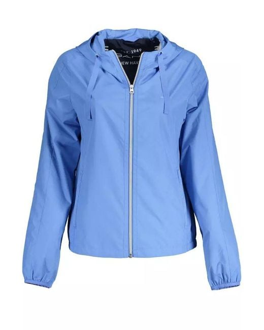 Gant Blue Polyester Jackets & Coat