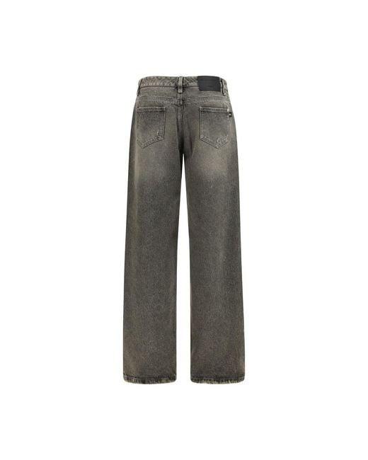 Ermanno Scervino Gray Cotton Relaxed Fit Jeans